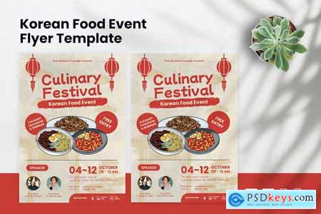 Culinary Festival Korean Food Flyer Template