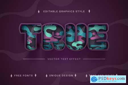 Mode - Editable Text Effect, Font Style