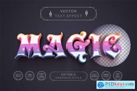 Magic Unicorn - Editable Text Effect, Font Style