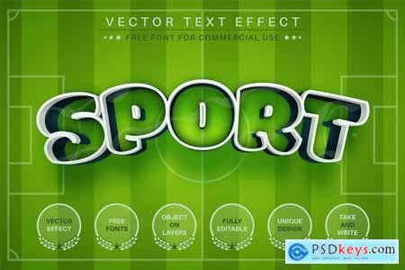 Sport Football - Editable Text Effect, Font Style