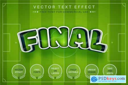 Sport Football - Editable Text Effect, Font Style
