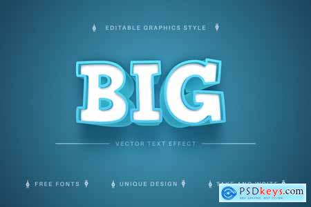 Abstract 3D - Editable Text Effect, Font Style
