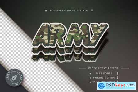 Military - Editable Text Effect, Font Style