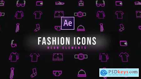 Fashion Neon Icons - Resizable 39185110