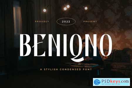 Beniqno - Stylish Condensed Font