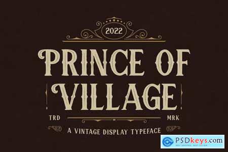 Prince of Village - A Vintage Display Typeface