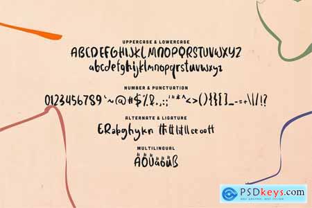 Sendu A Handwritten Brush Font