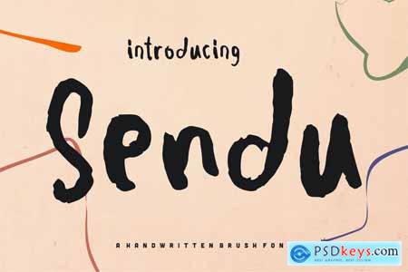 Sendu A Handwritten Brush Font