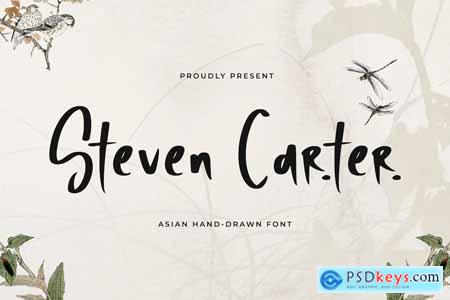 Steven Carter - Asian Hand Drawn Font