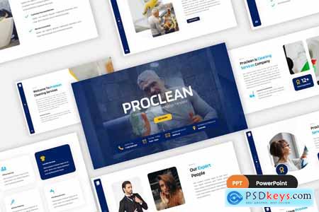 Proclean - Cleaning Services PowerPoint Template