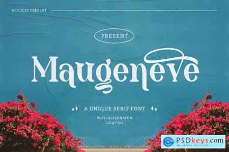 Maugeneve - A Unique Serif Font