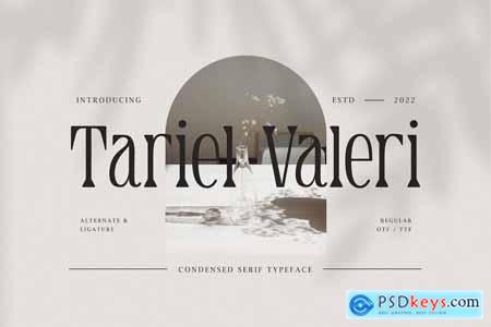 Tariel Valeri - Condensed Serif Typeface