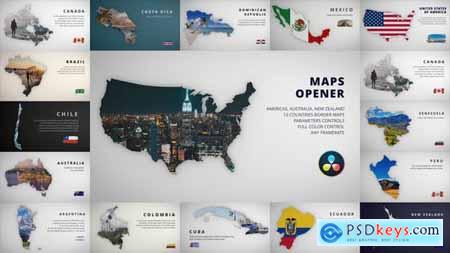Maps Opener - Americas Australia New Zealand