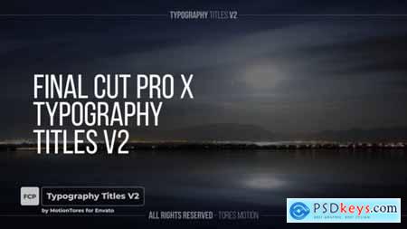 Typography Text Titles V2 FCPX