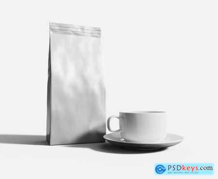 Coffee Cup & Bag Mockup