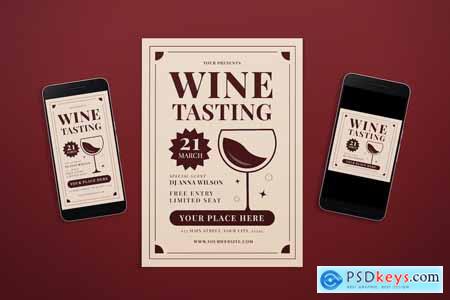 Wine Tasting Flyer & Instagram Post