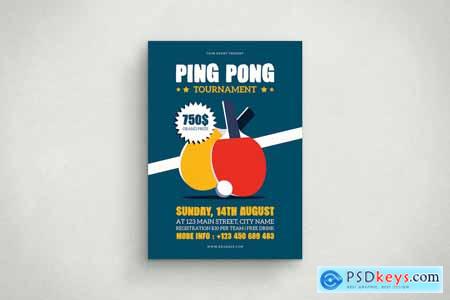 Ping Pong Tournament Flyer