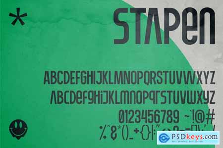 Stapen - Bold Futuristic Sans Serif Fonts