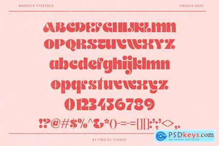 Mardica - Unique Display Typeface