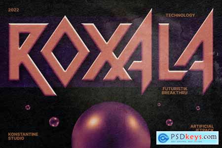 Roxala - Futuristic Breakthrough Fonts