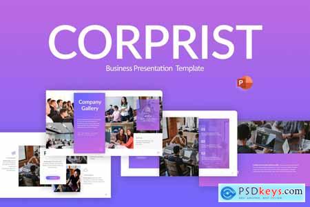 Corprist Purple Professional Business PowerPoint