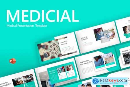 Medicial Sky Blue Professional Medical PowerPoint