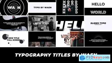 Typography Titles - After Effects 38859836