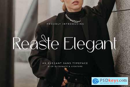 Reaste Elegant - An Elegant Sans Typeface