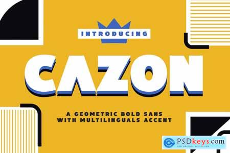 Cazon - Geometric Font