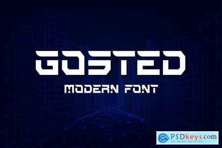 Gosted - Modern display font