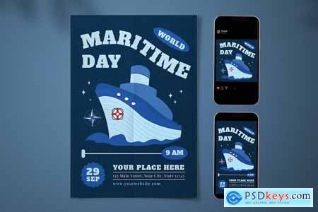 World Maritime Day Flyer Set