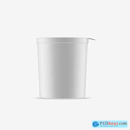 Plastic Yogurt Cup Mockup