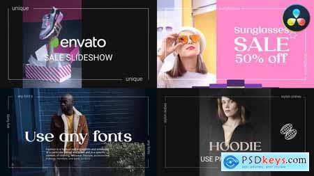 Stylish Sale Slideshow DaVinci Resolve