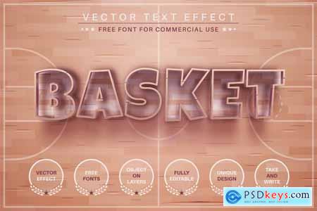Basketball - Editable Text Effect, Font Style