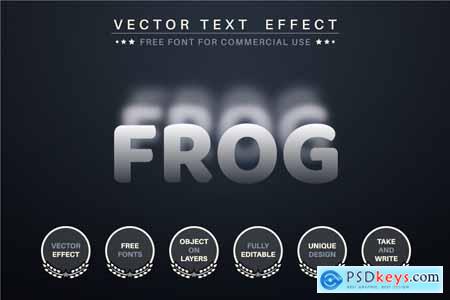 Focus Blur - Editable Text Effect, Font Style
