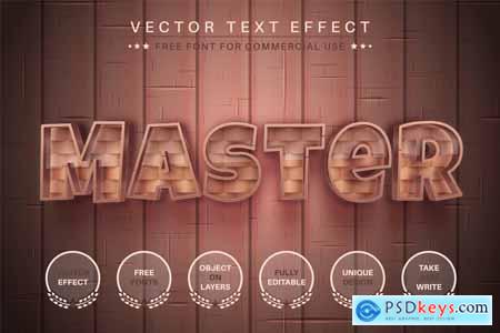Master - Editable Text Effect, Font Style