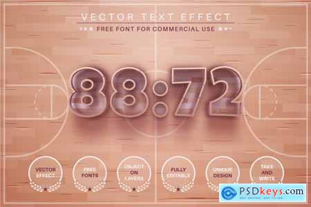 Basketball - Editable Text Effect, Font Style