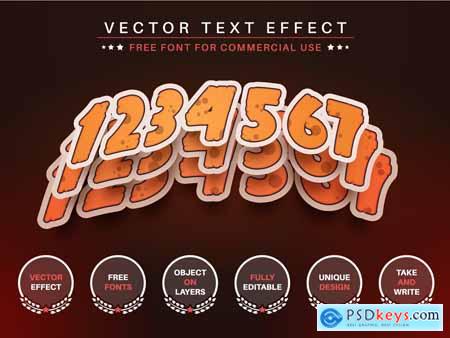 Horror Sticker - Editable Text Effect, Font Style