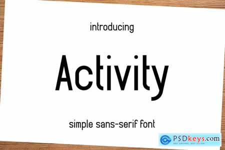 Activity - Simple sans serif font