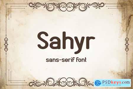 Sahyr - Sans serif font