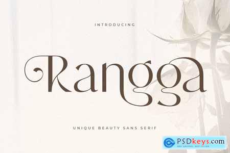 Rangga - Unique Beauty Sans Serif