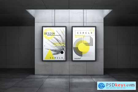 Urban Underground Lightbox Billboard Mock-Ups 3