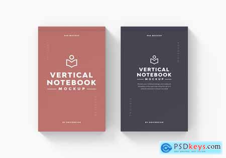 Vertical Notebook Mockup