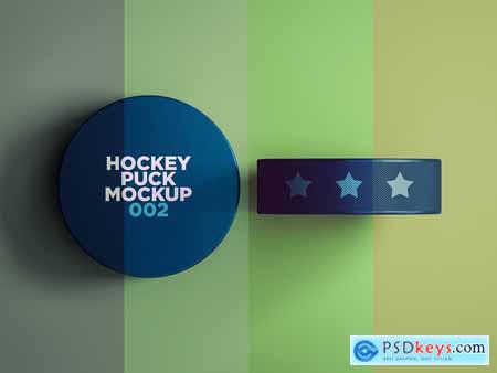 Hockey Puck Mockup 002