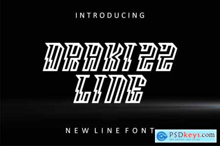 Drakizz line font