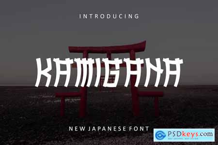 Kamigana font