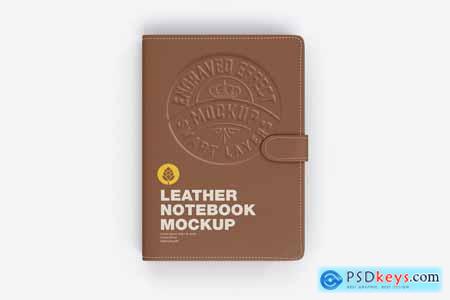 Classic Leather Notebook Mockup