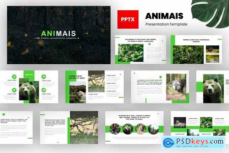 Animais - Animals Powerpoint Template