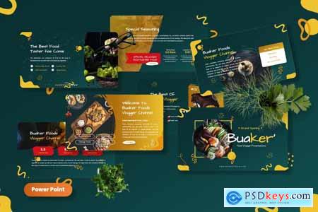 Buaker - Food Vlogger Powerpoint Templates