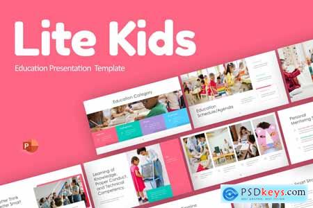 LiteKids Pink Creative Education PowerPoint